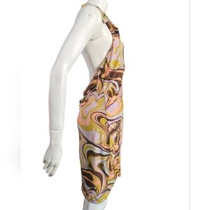 NWT Rue+ Bodycon Swirl Halter Mini Dress Size 1x Also fits L-XL